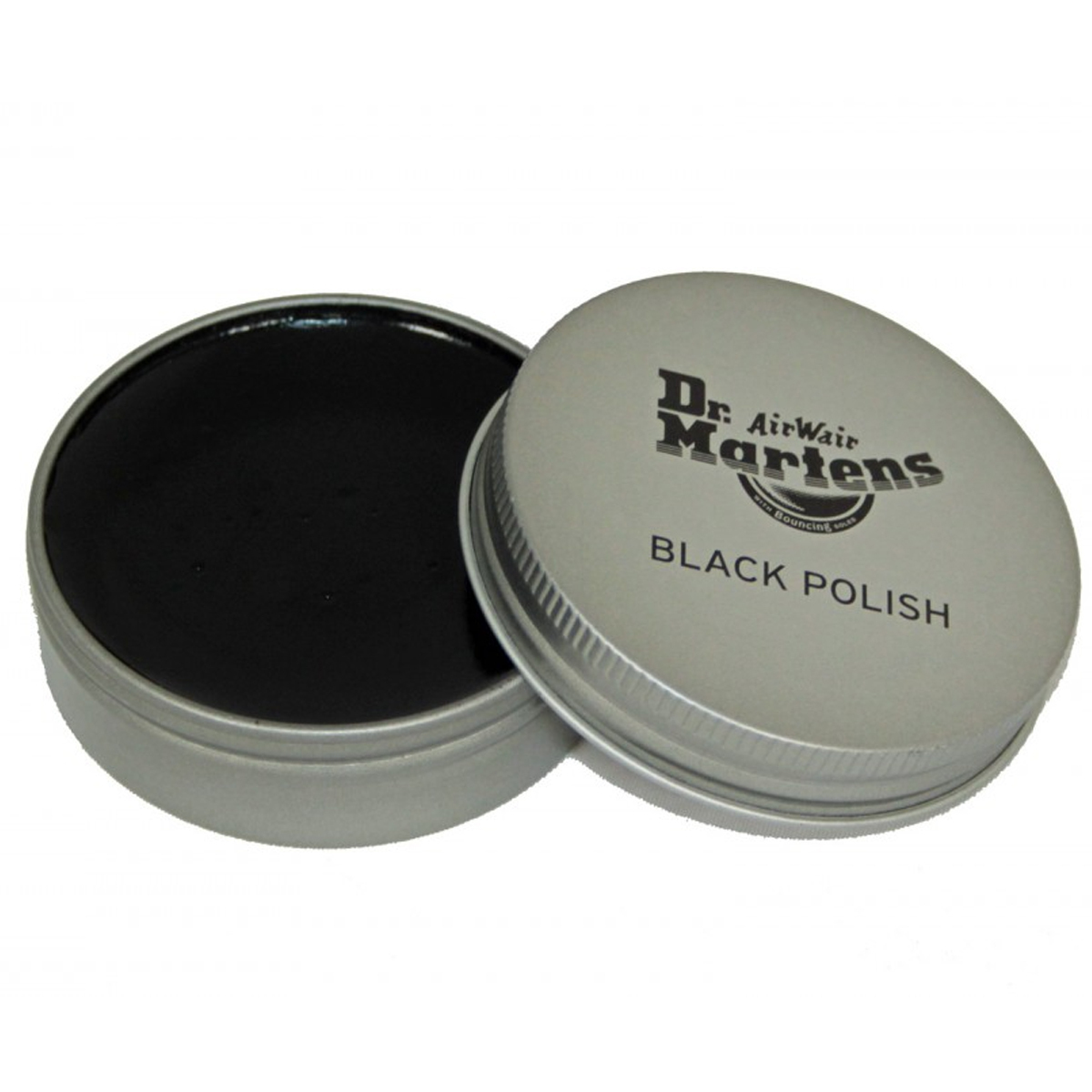 black polish dr martens